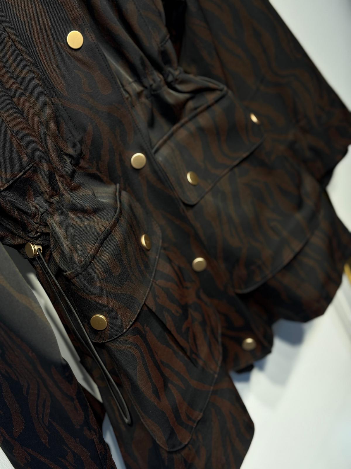 GHİSA Desenli Kumaş Tasarım Kaban