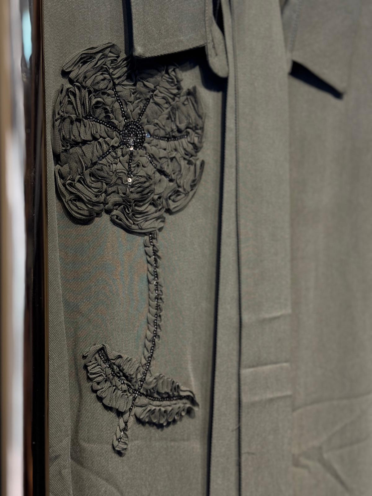 NUSS Göğüs İşleme Detaylı Rahat Gömlek Pantolon Takım