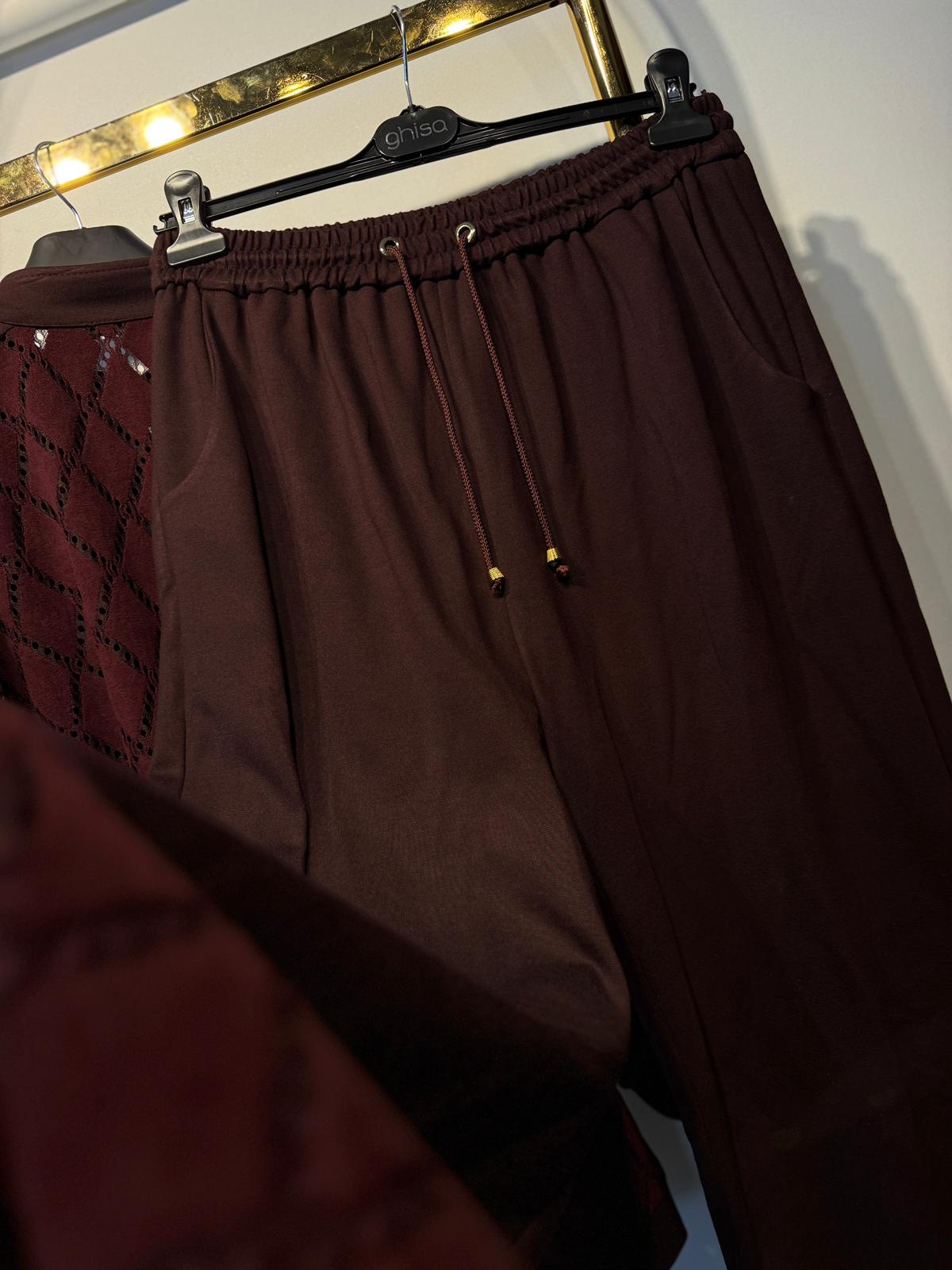 GHİSA Transparan Tasarım Ceket Pantolon Takım