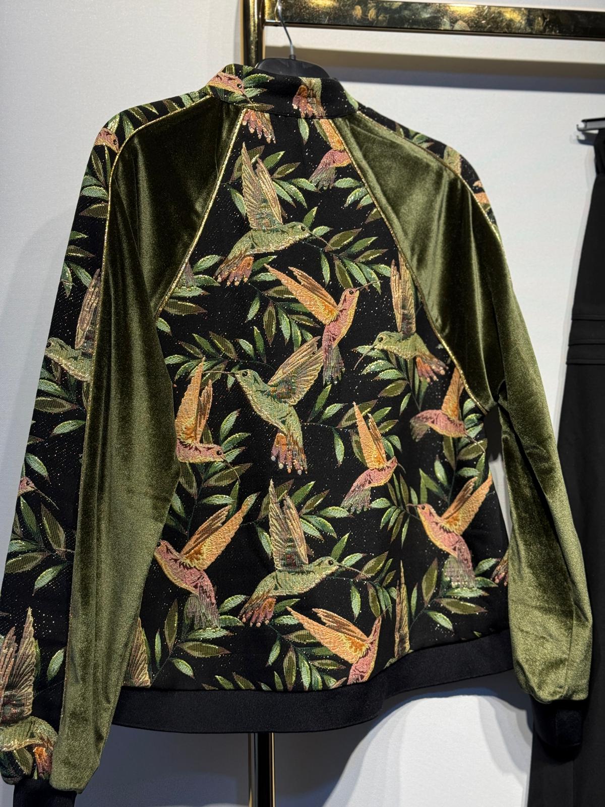 GHİSA Parla İplik Gold Detaylı Nakışlı Bumber - Çan Etek Takım