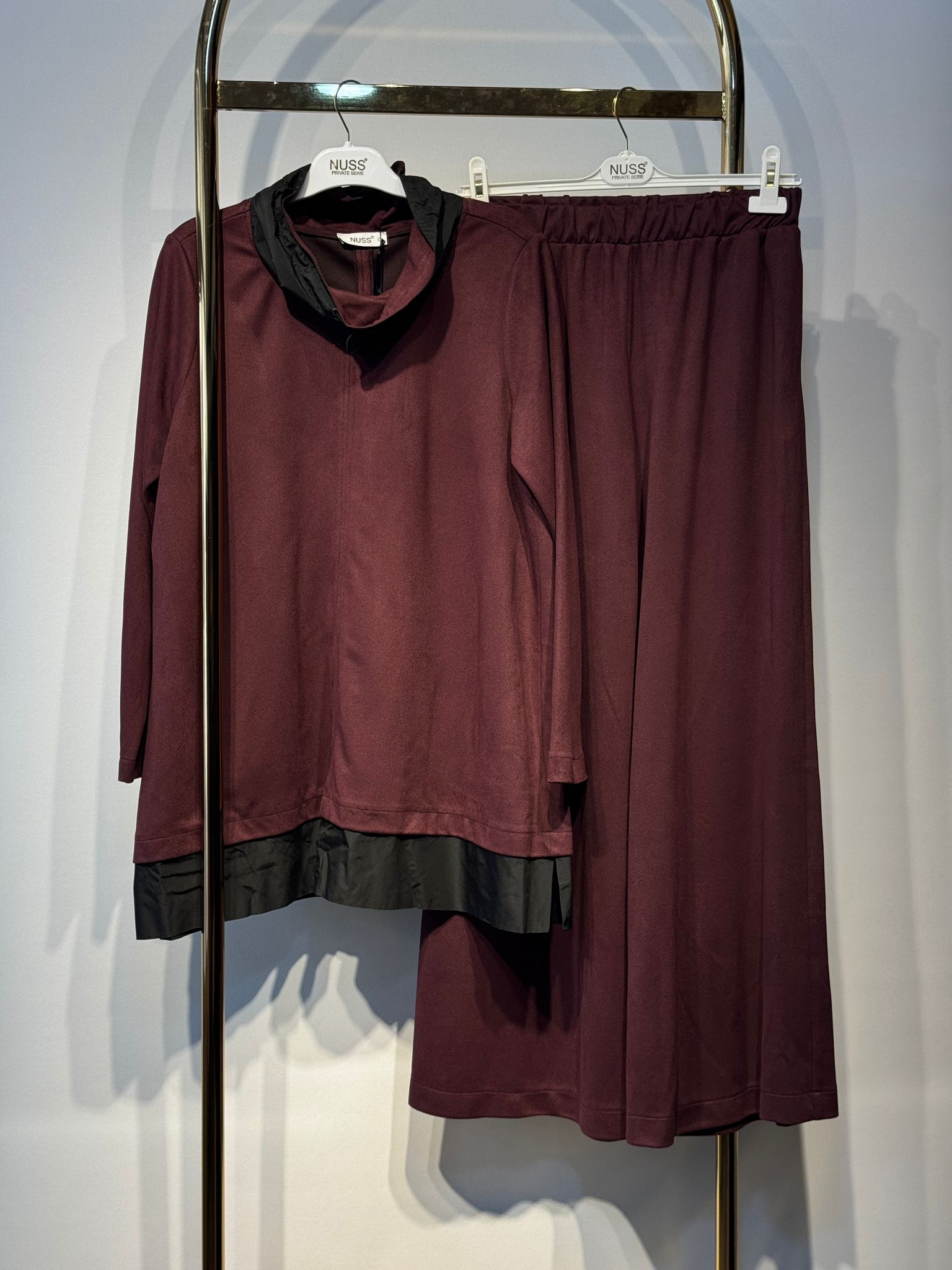 NUSS Özel Kumaş Tasarım Tunik Pantolon Takım