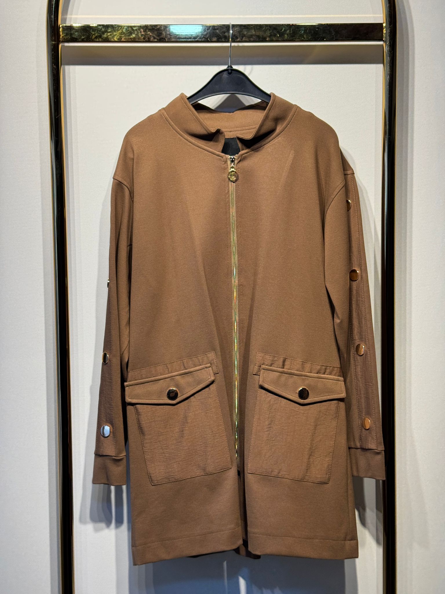 CEREMONY Kolları Çıtçıtlı Önden Fermuarlı Hakım Yaka Ceket