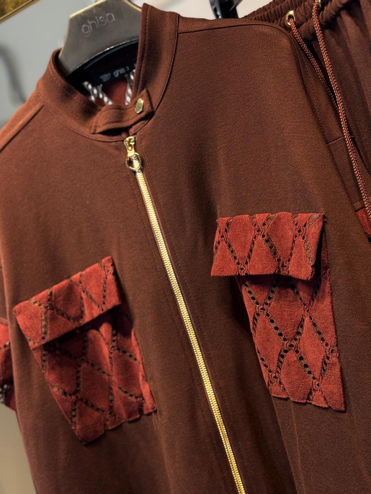 GHİSA Transparan Tasarım Ceket Pantolon Takım