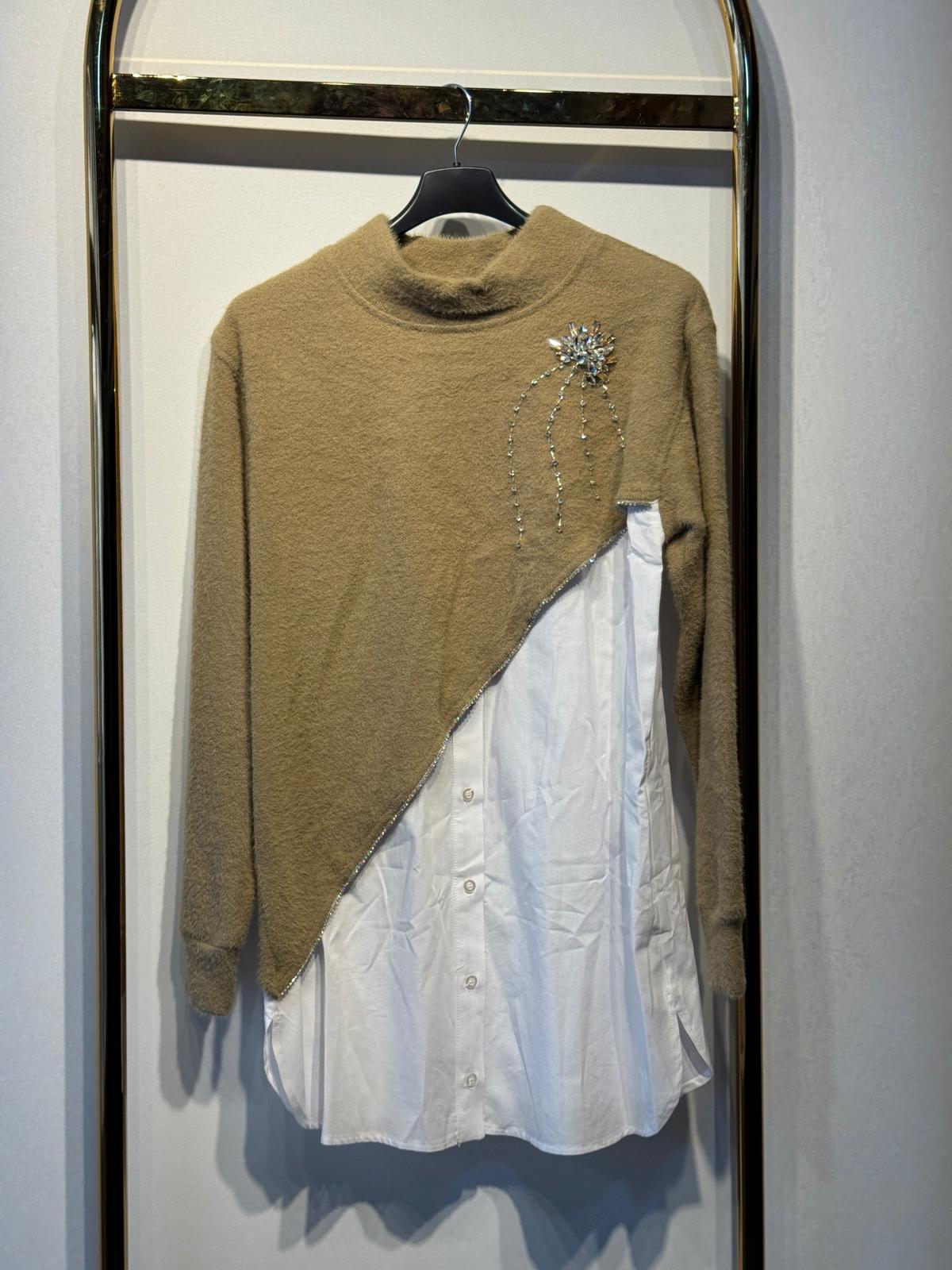 MİSSEMRAMİSS Savelle Gömlek Garni Angora Tunik