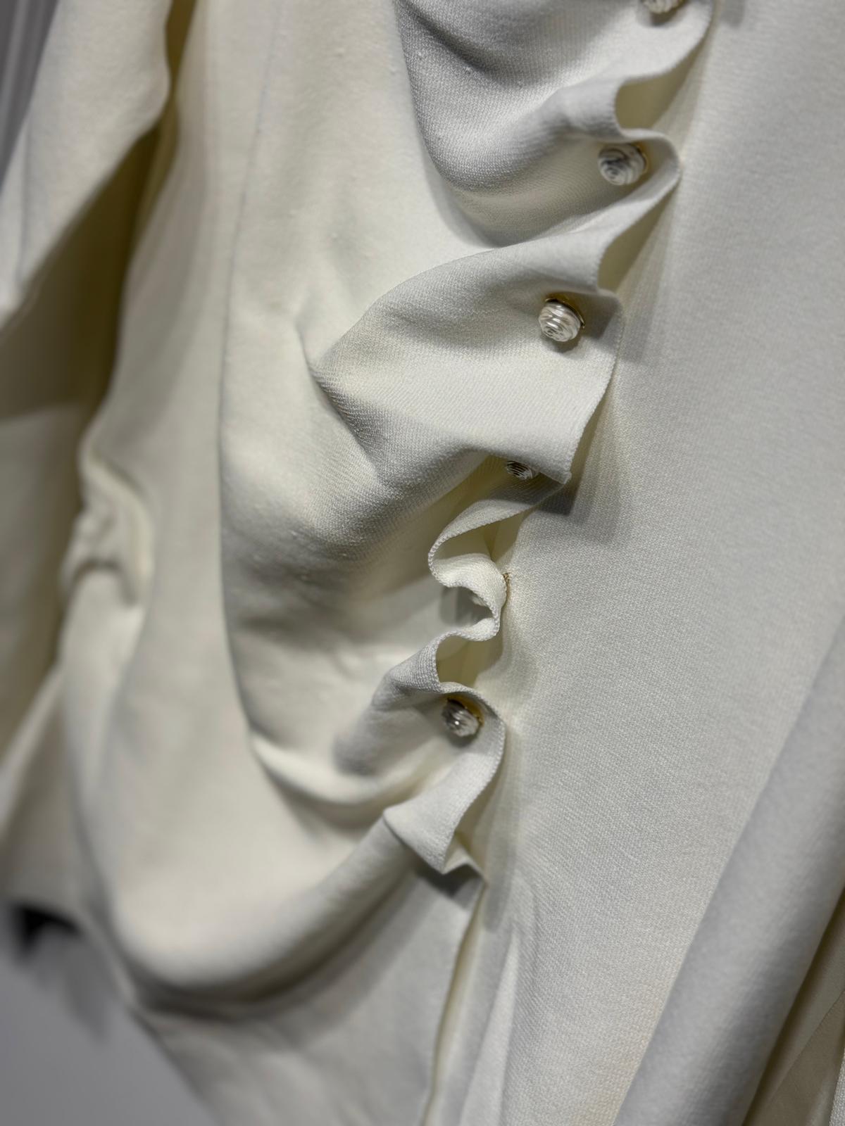 GHİSA Gül İnci Düğmeli Merserize Hırka