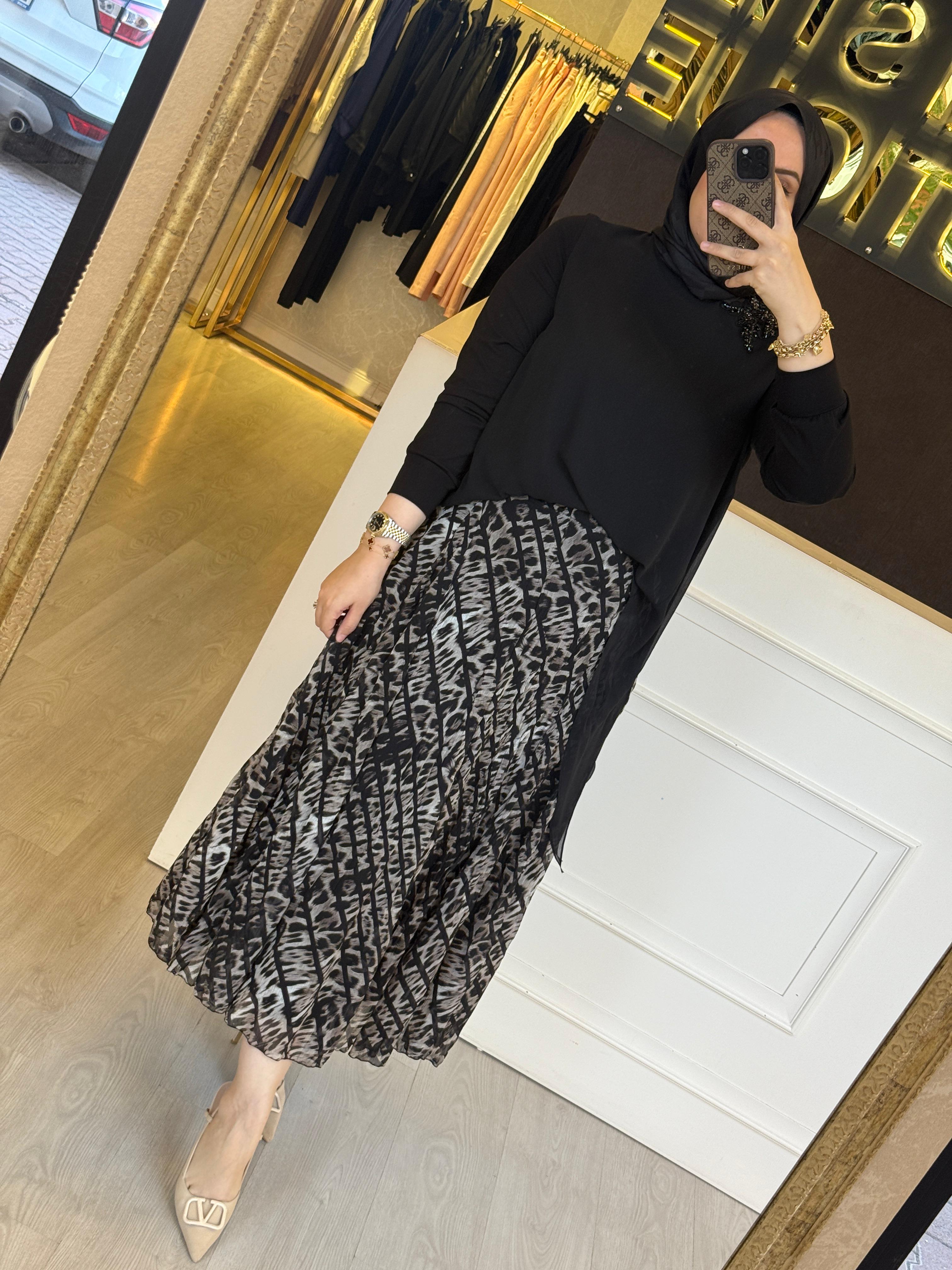 FUAT GÜRSEN Şifon Etek