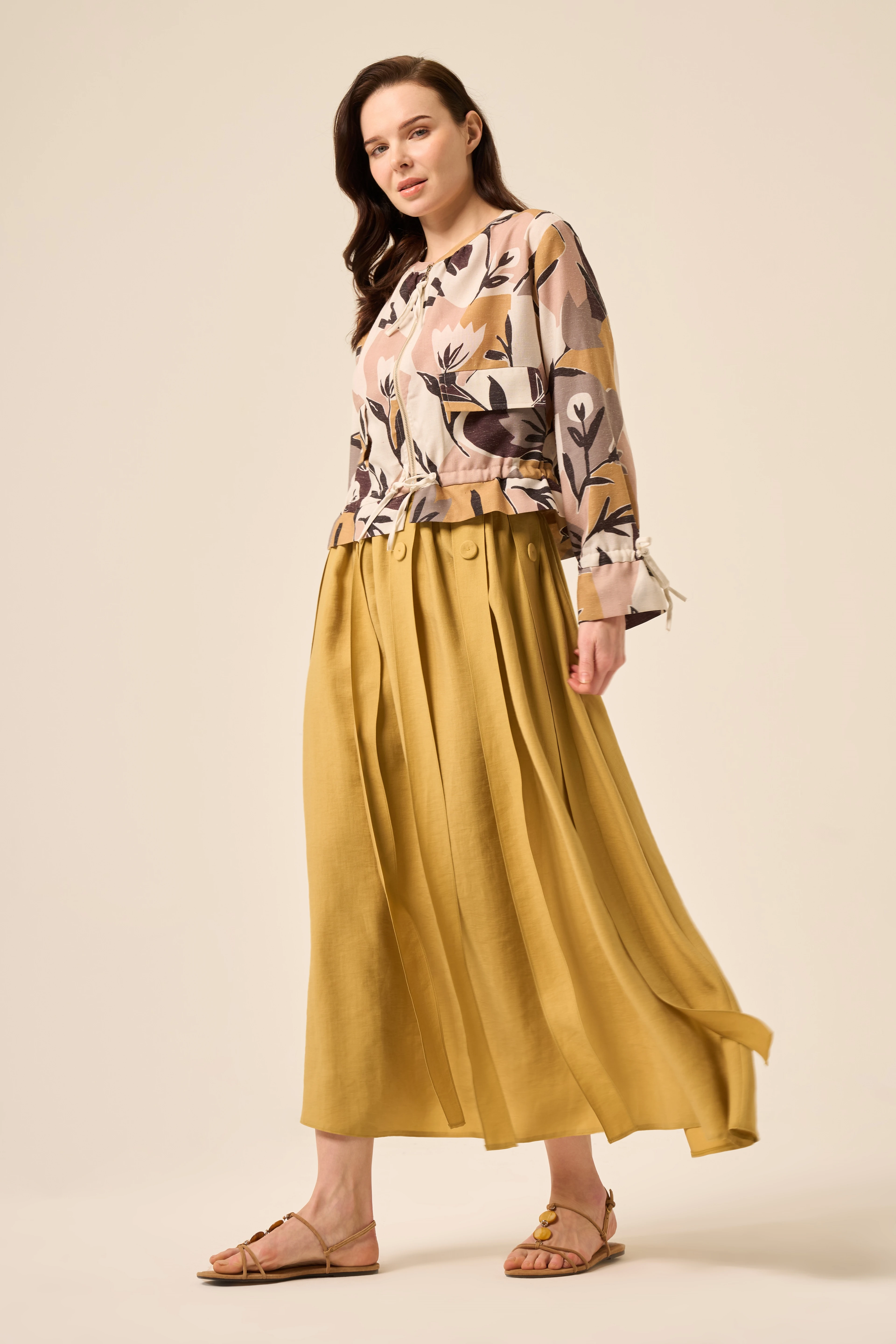 CEREMONY Hareketli Bant Detaylı Pasion Etek