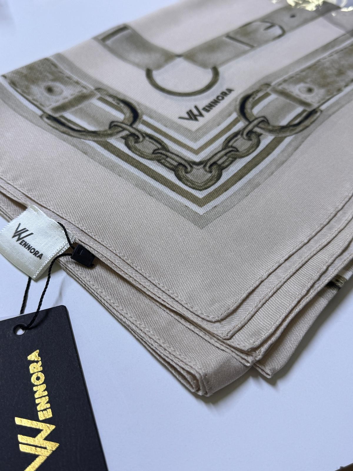 WENNORA Elegance Blend Kemer Desenli Şal