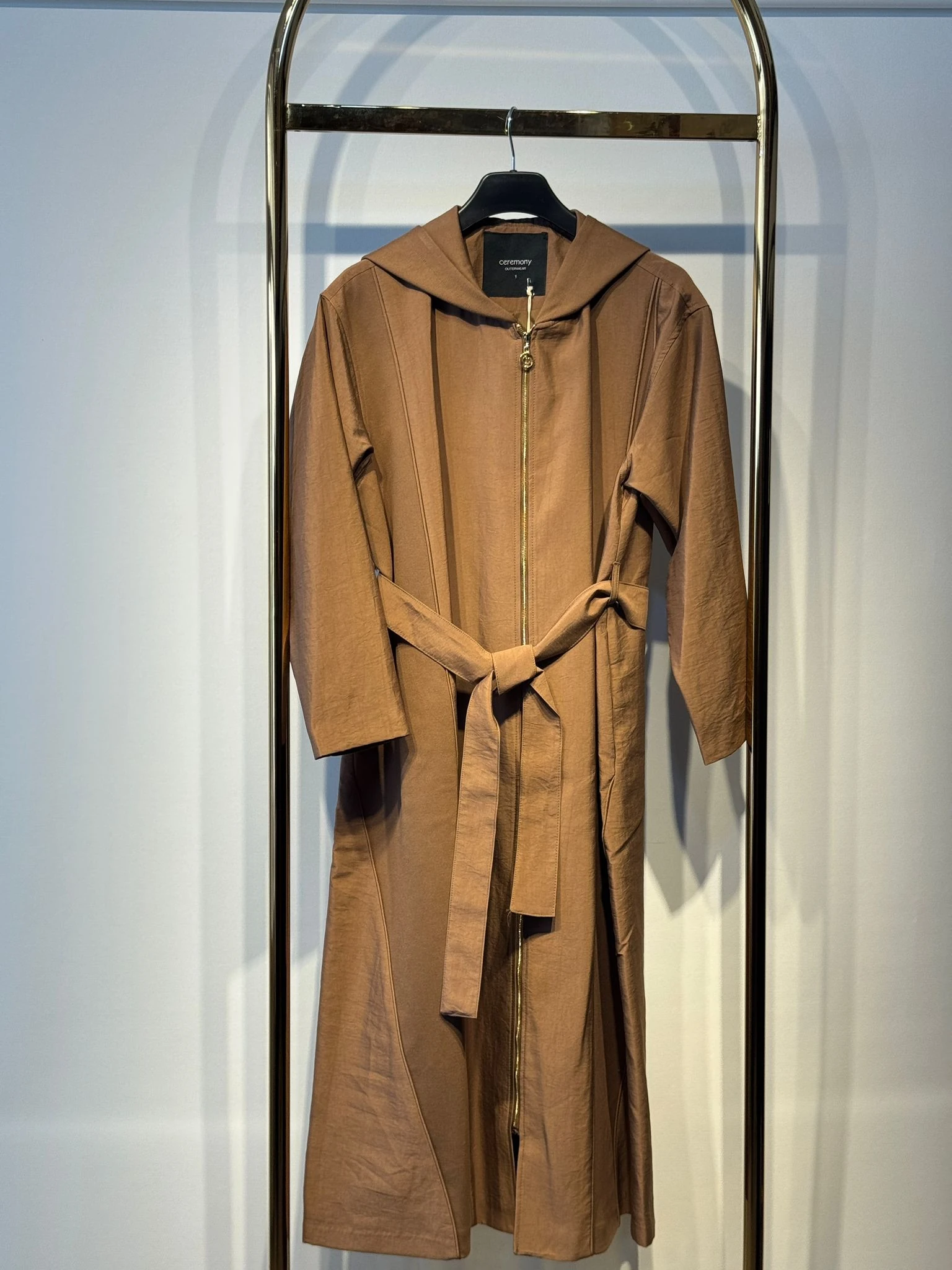 CEREMONY Ara Biye Detaylı Önden Fermuarlı Dubai Garnili Kap