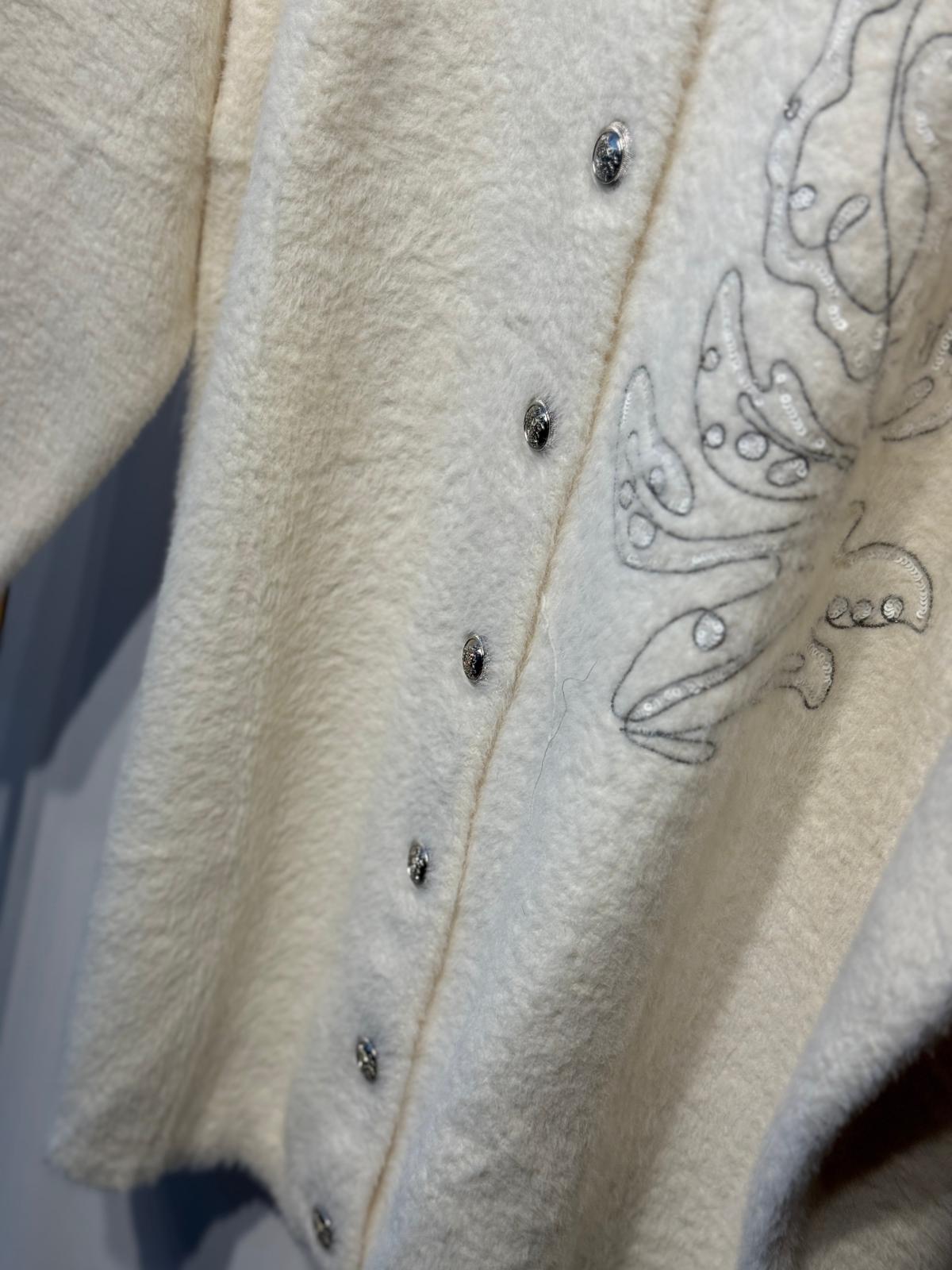 NUSS Angora İşlemeli Hırka