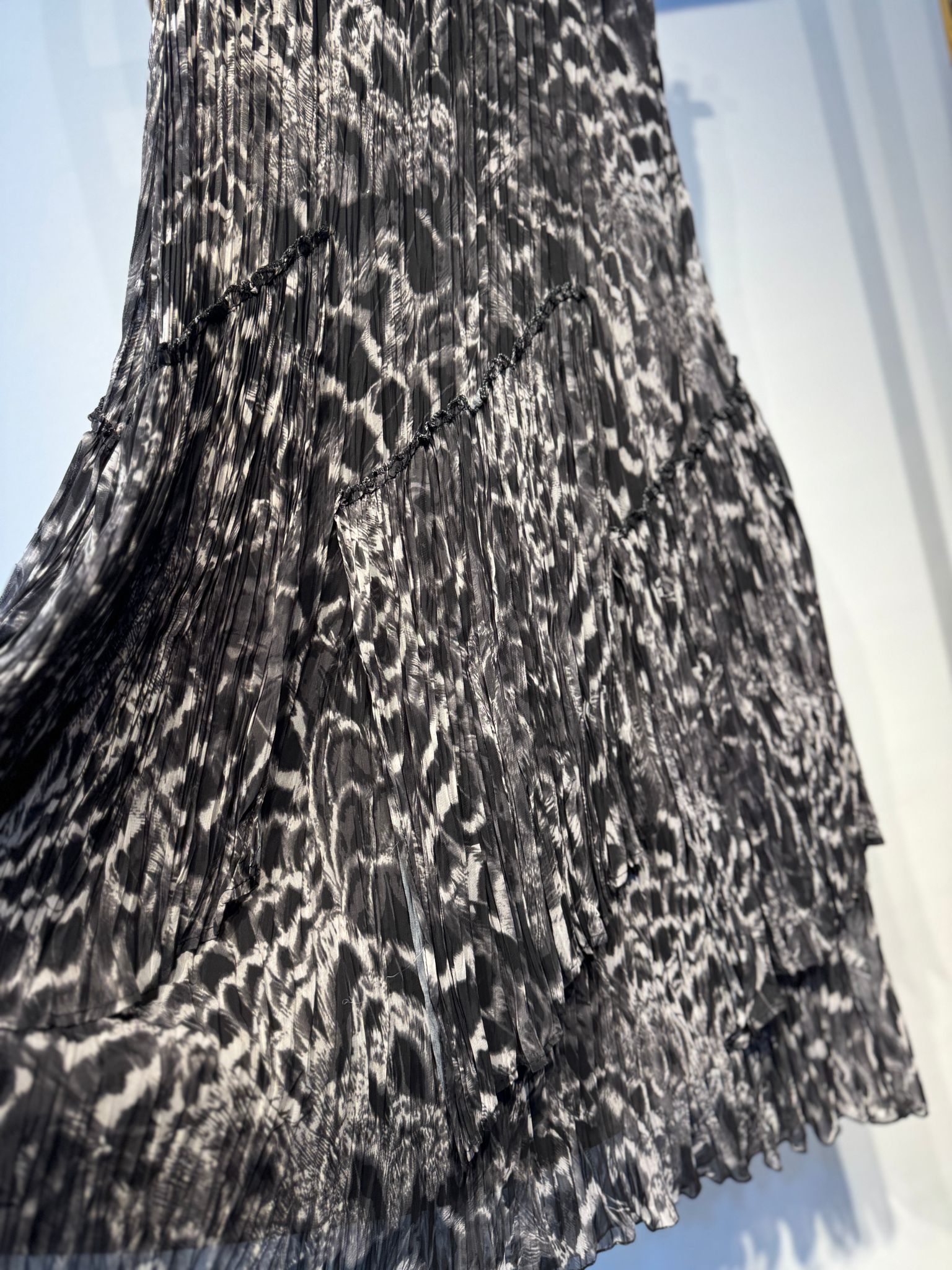 SENTEZ Viola Parçalı Kırıştırma Etek