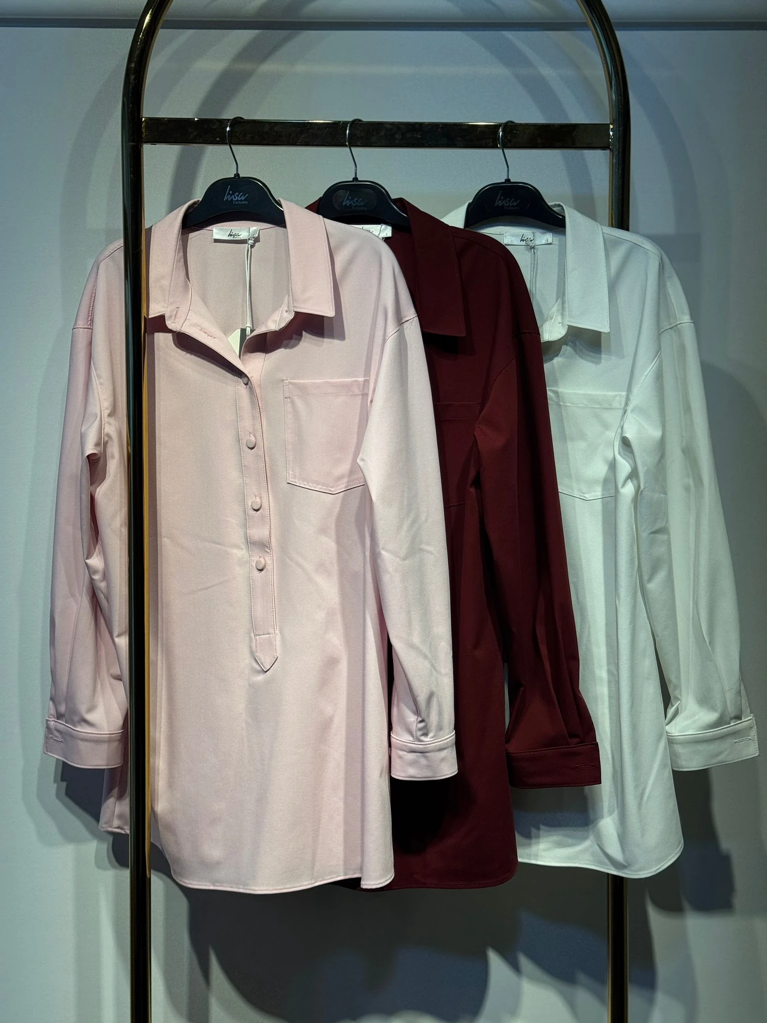 LİSA EXCLUSİVE Yarım Düğmeli Rahat Gömlek