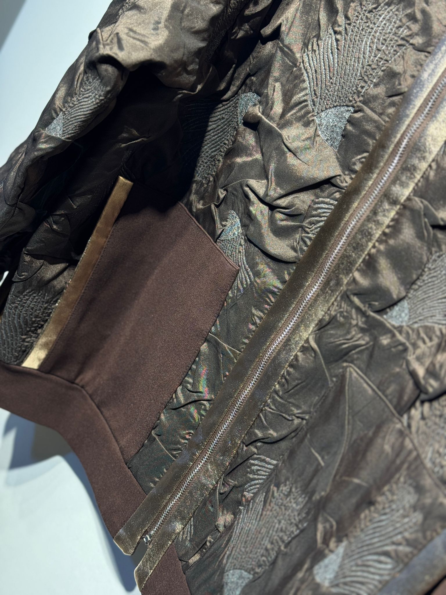 CEREMONY Santana Deri Garnili Kısa Ceket