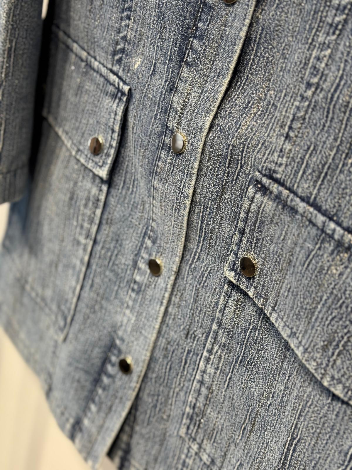 NUSS Parla İplik Geçişli Denim Kap