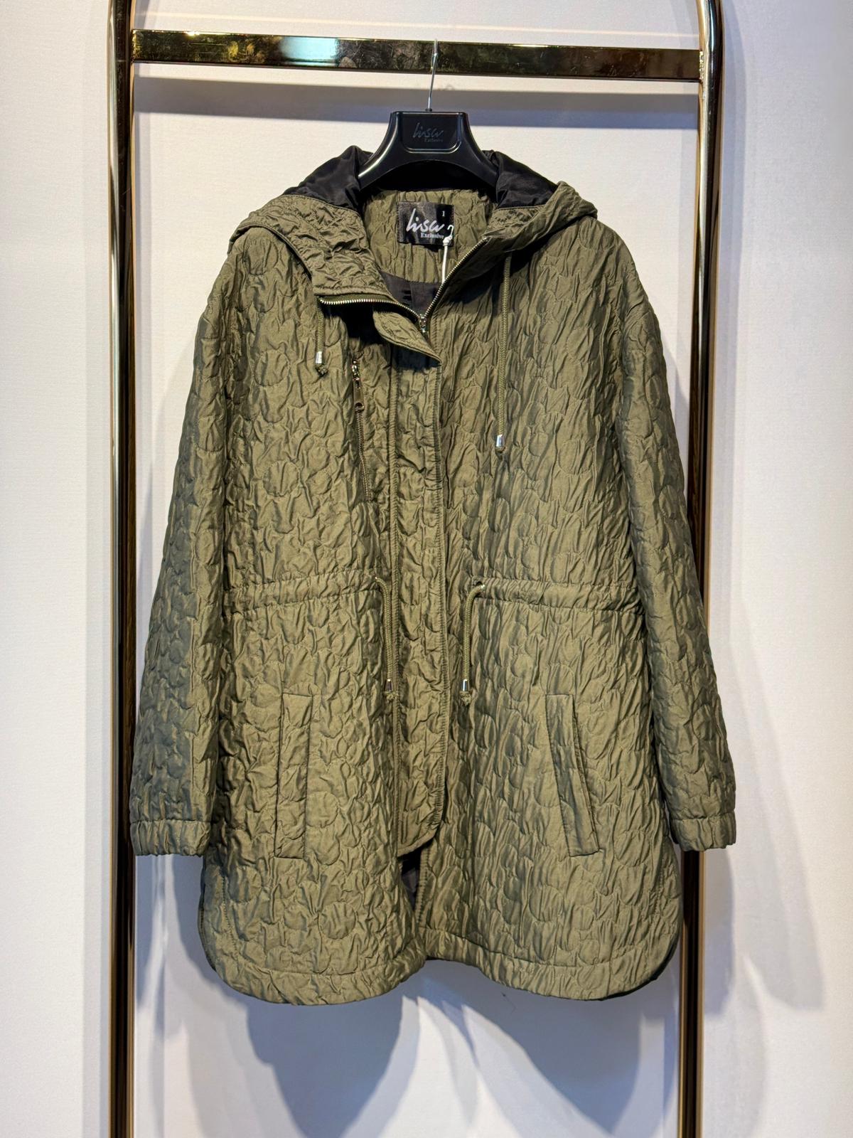 LİSA EXCLUSİVE Kabartma Kumaş Belden Bağlamalı Şişme Mont