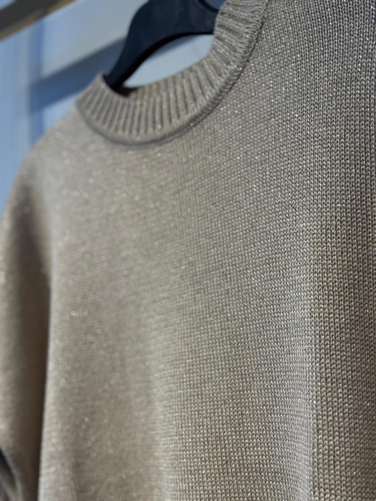 Sİ Design my8 4124 Gold İplik Detaylı Kazak