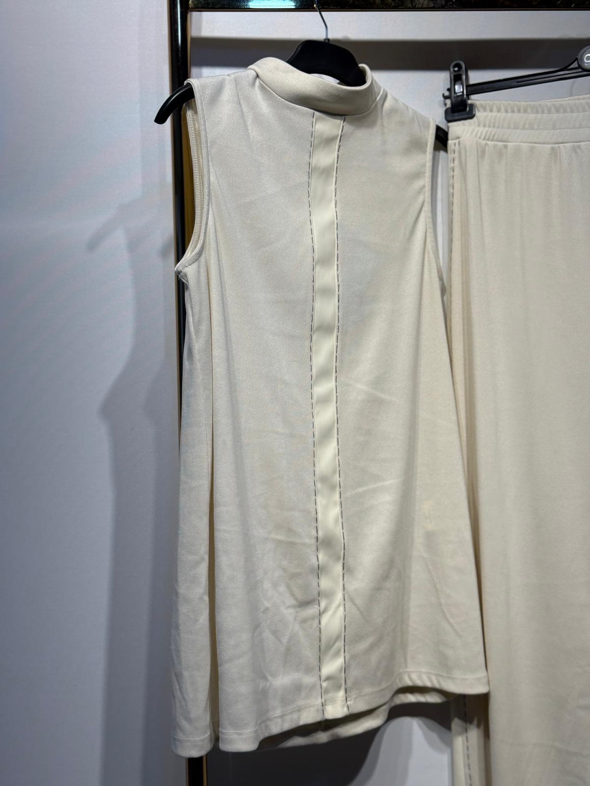 GHİSA Kürk Detaylı Deri Garnili Üçlü Takım