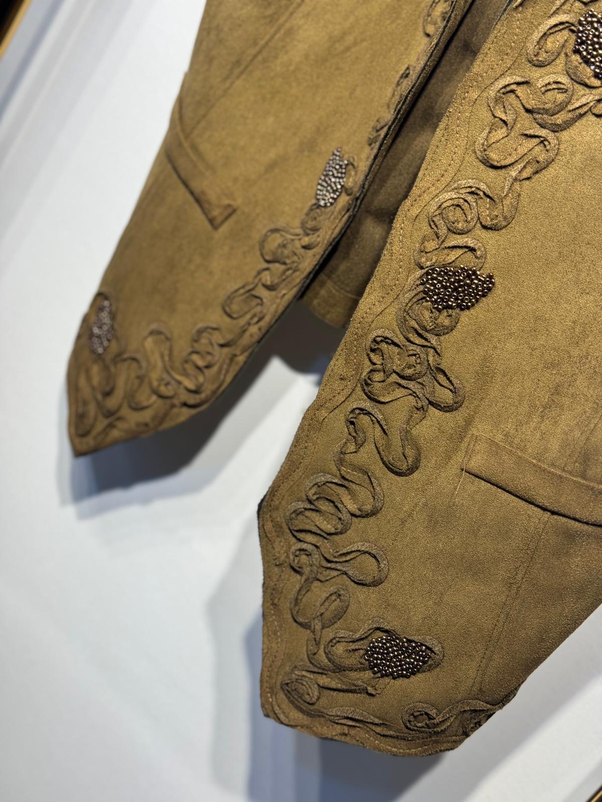 CEREMONY Nakışlı Süet Yelek