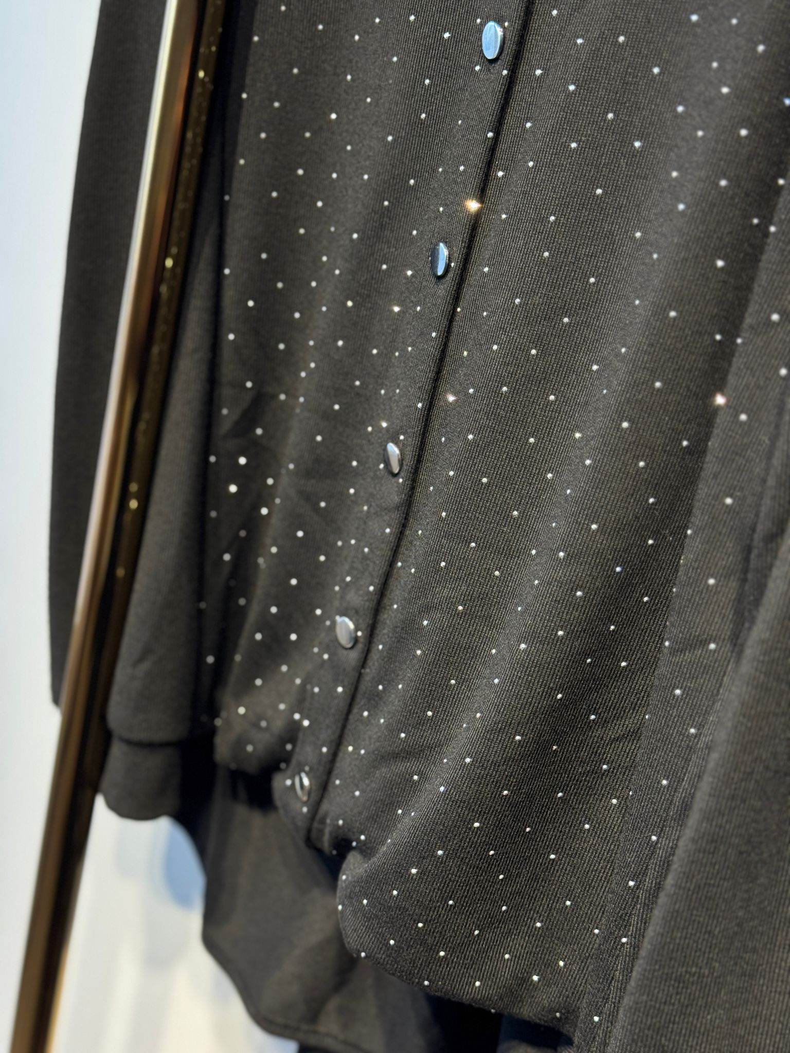 FUAT GÜRSEN Triko Birleşik İçlikli Pırlanta İşlemeli Gömlek Astarlı Etek Takım