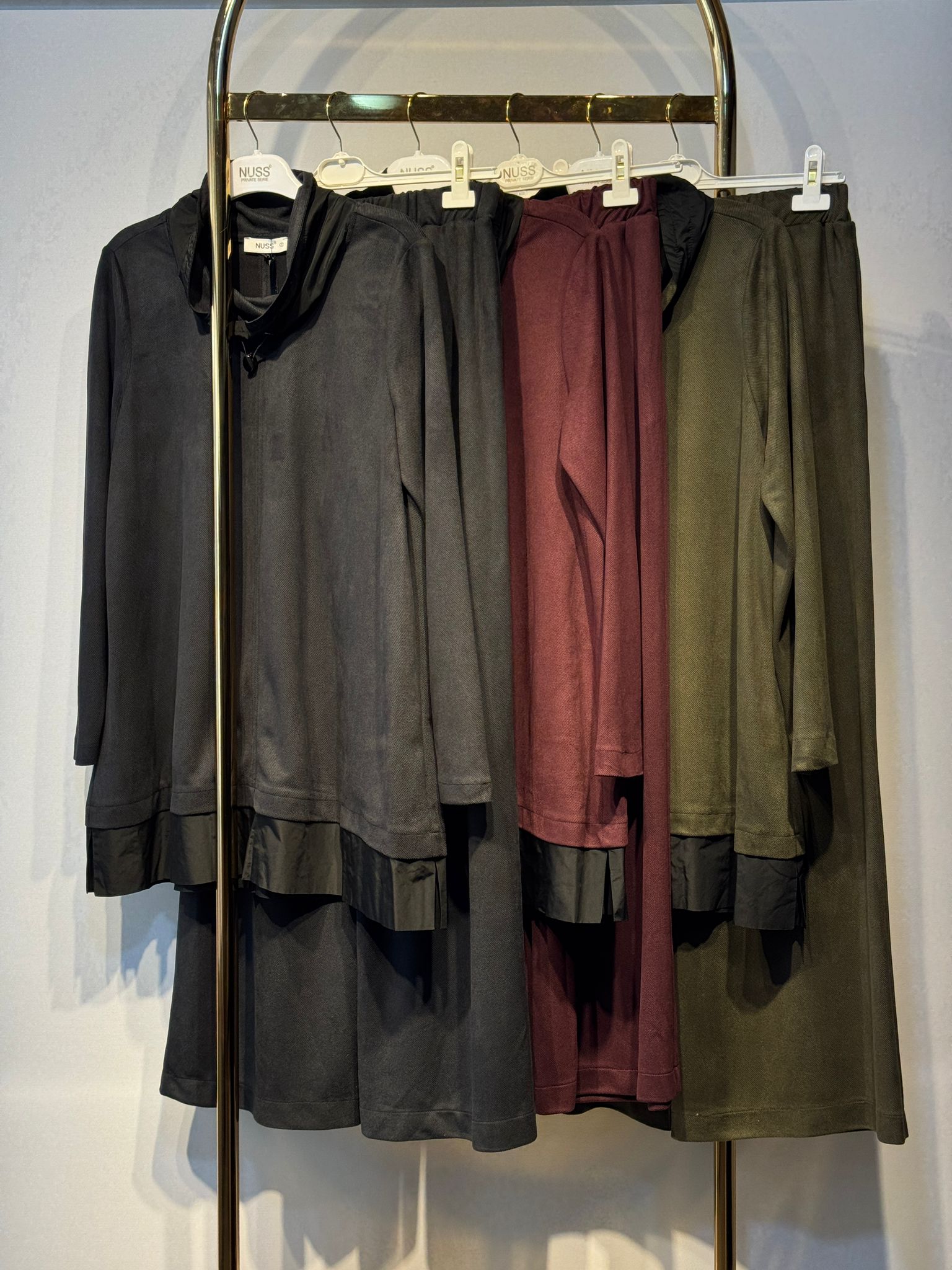 NUSS Özel Kumaş Tasarım Tunik Pantolon Takım