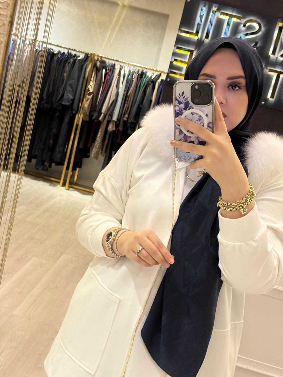 LİSA EXCLUSİVE Kürklü Kapşon Ceket Pantolon Takım