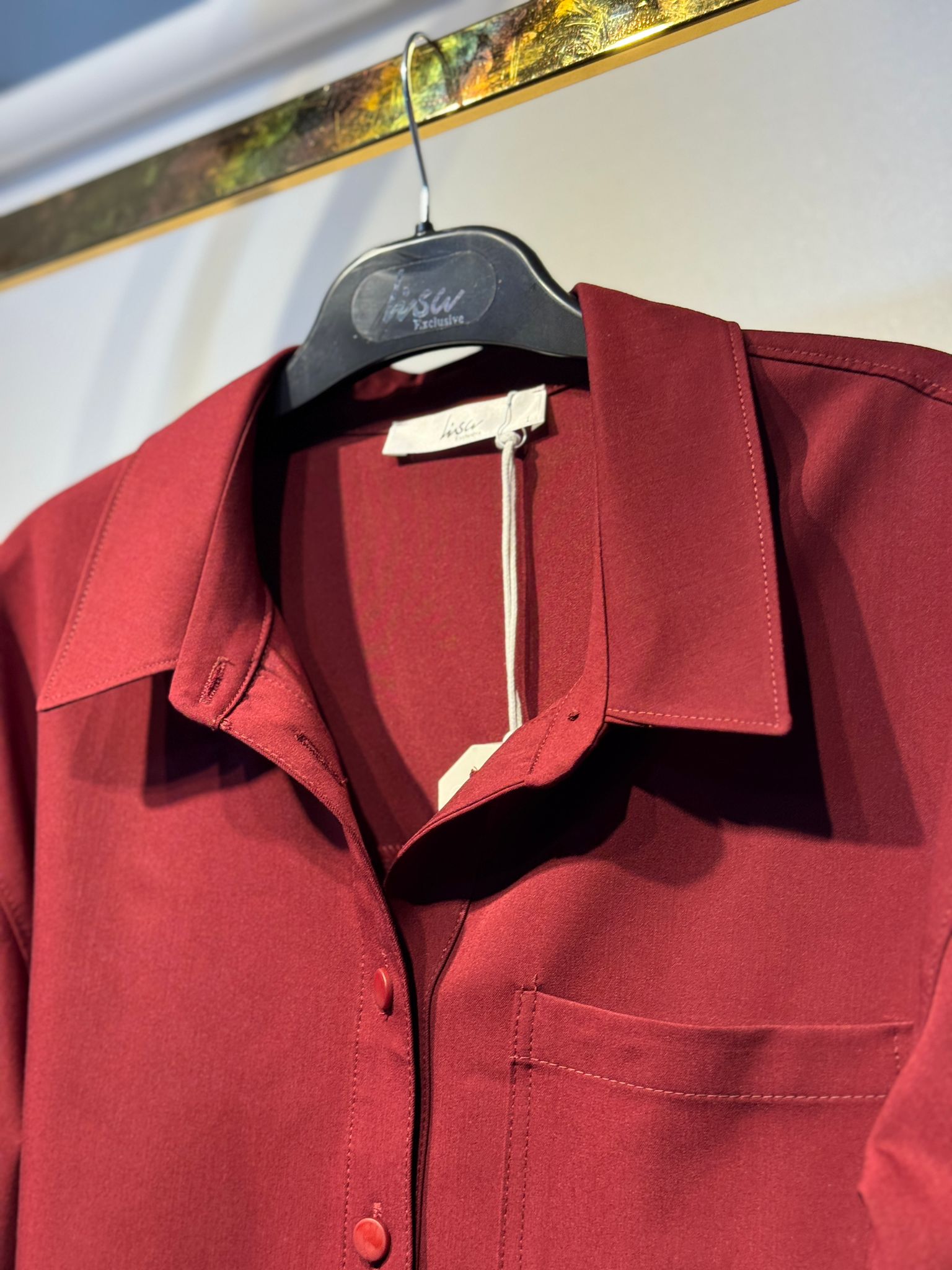 LİSA EXCLUSİVE Yarım Düğmeli Rahat Gömlek