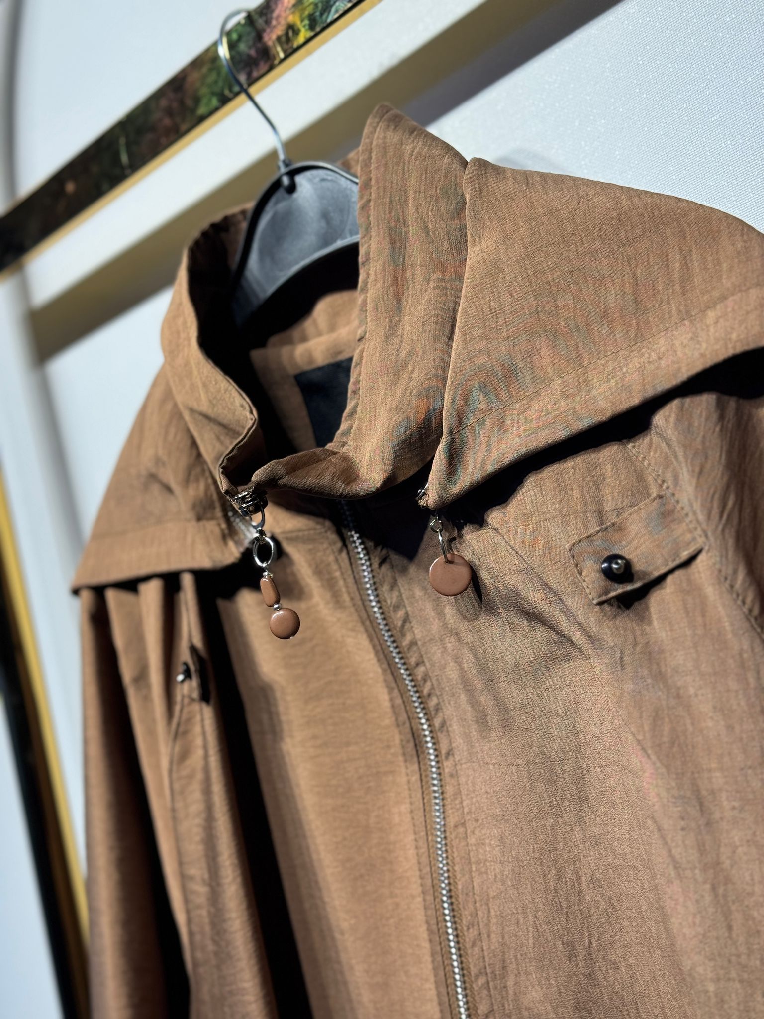 CEREMONY Yanları Allerli Kapşonlu Trençkot