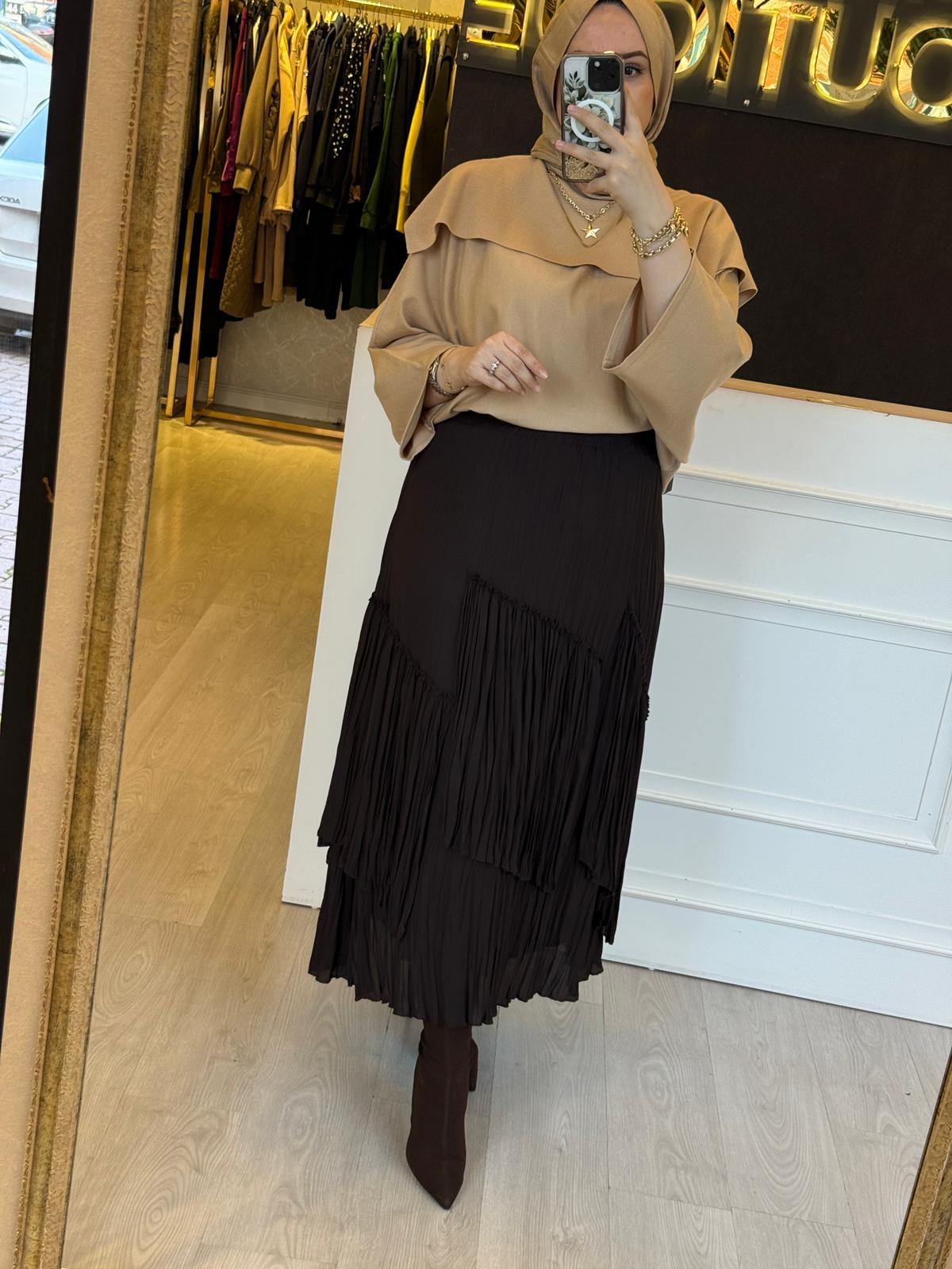 GHİSA Özel Tasarım Rahat Merserize Tunik