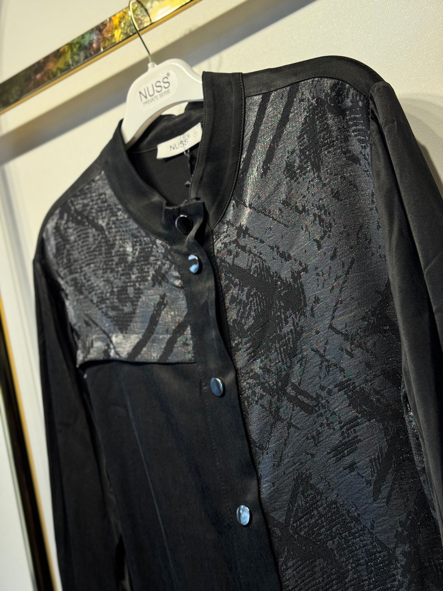 NUSS Yakasız İpek Cupra Kap