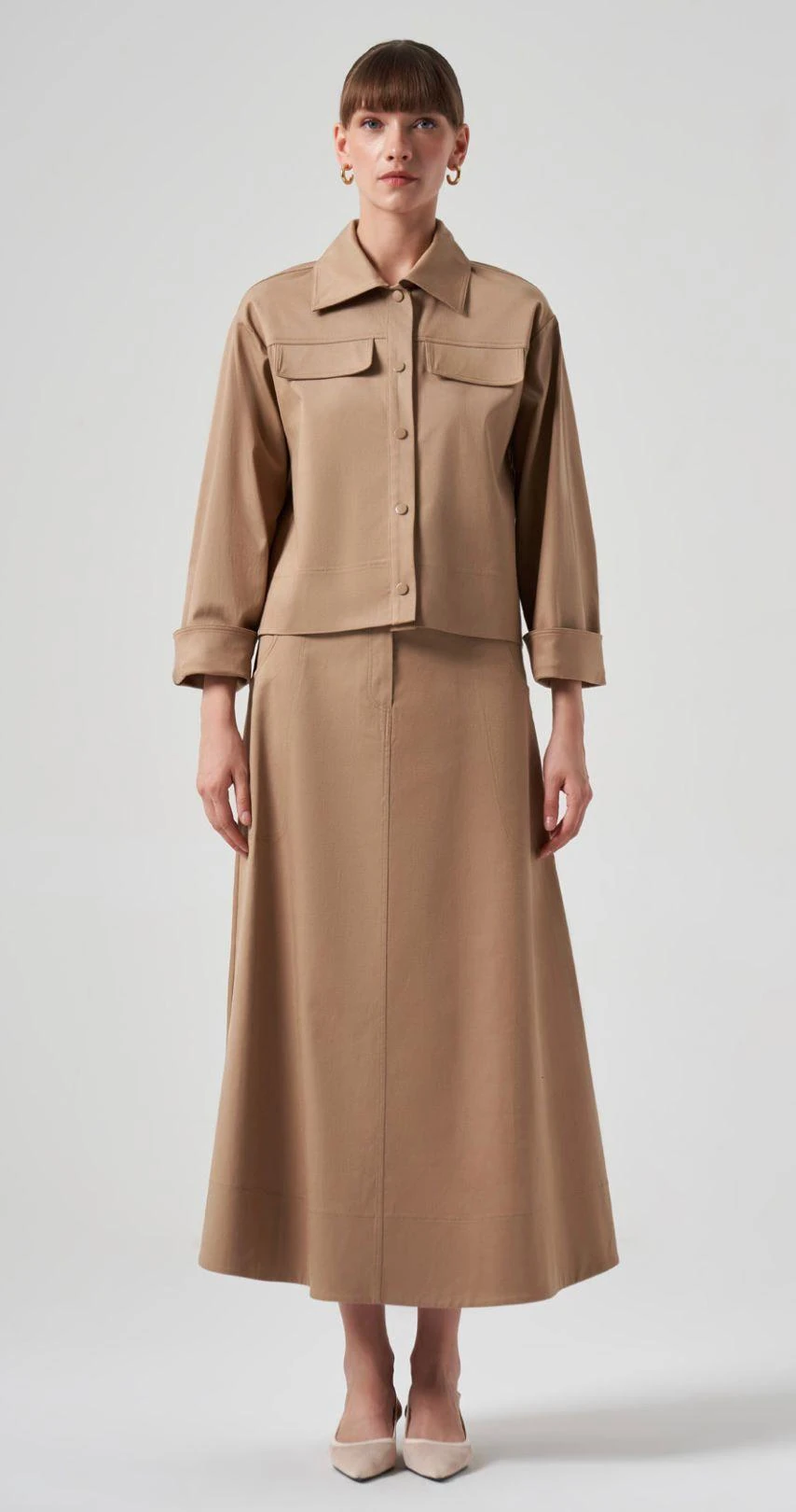 NUSS Kolları Kıvrımlı Kap TAKIM Eteği