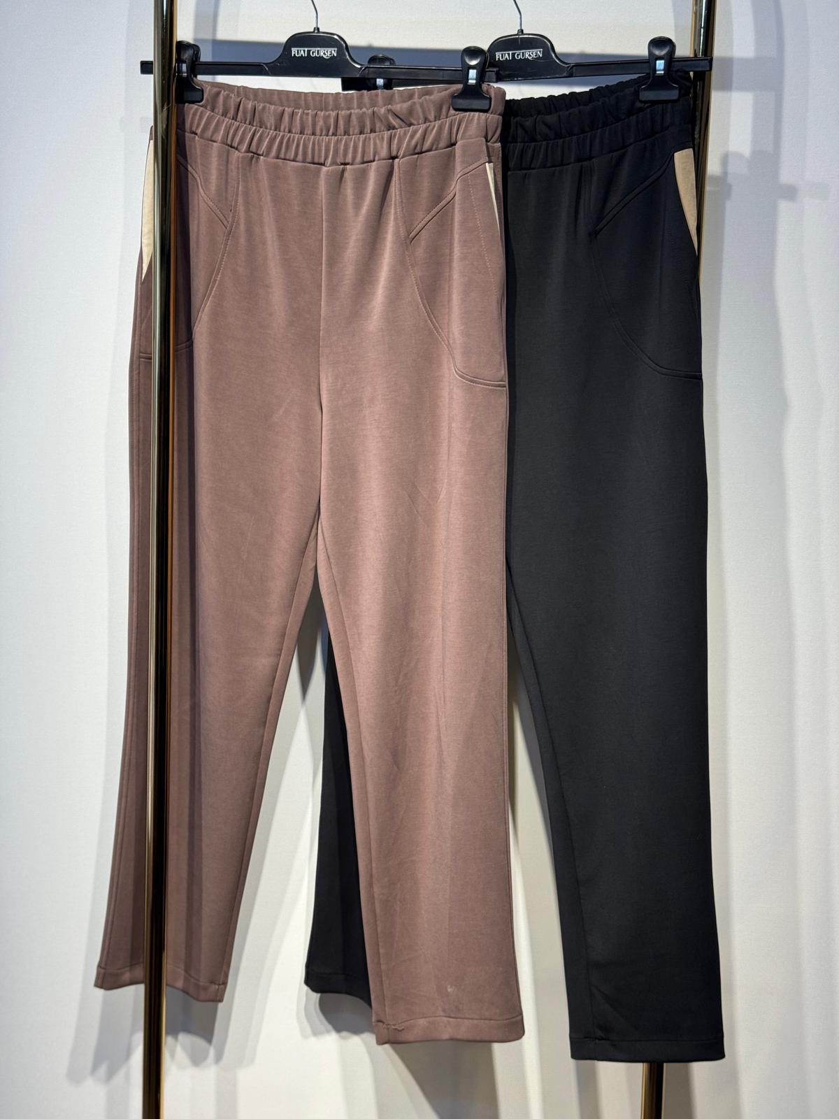 FUAT GÜRSEN Şifon Cep Detaylı Penye Oysho Pantolon