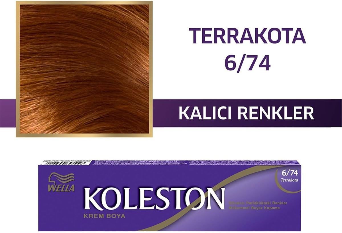 Koleston Wella Terrakota 6/74 Single Tüp Boya Saç Boyası