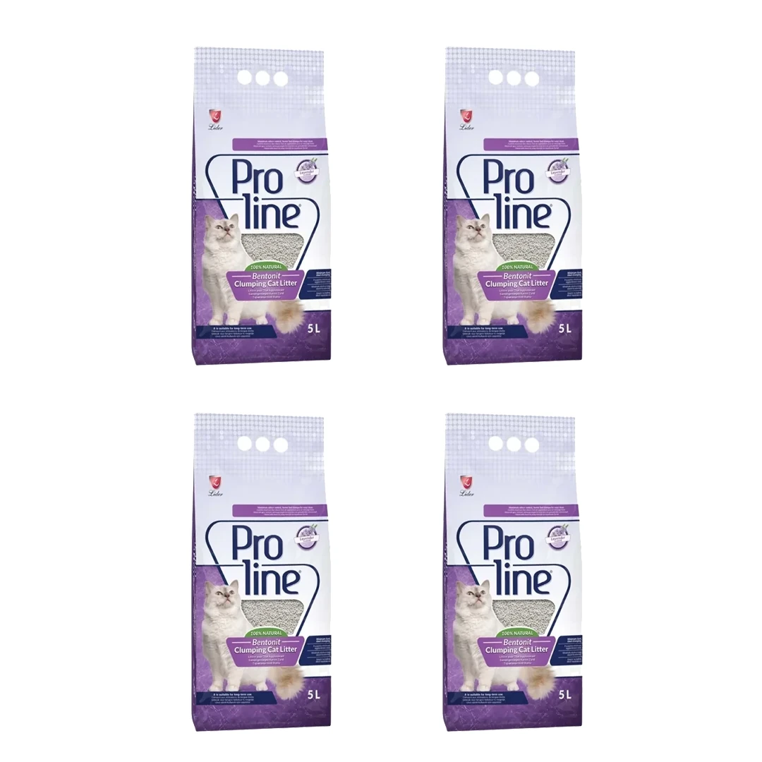 Proline 4x5 lt Bentonit Lavanta Kokulu Kedi Kumu