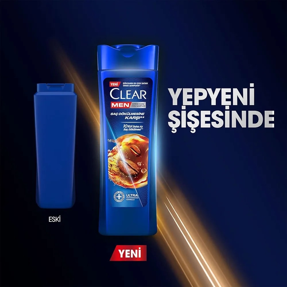 Clear Men Kepeğe ve Saç Dökülmesine Karşı Etkili Şampuan 350 ml