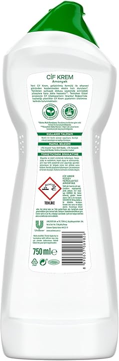 Cif Krem 750 ml Amonyaklı Yüzey Temizleyici