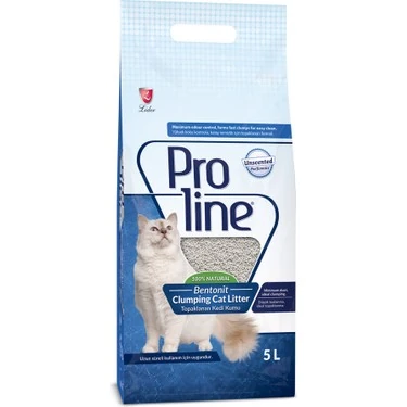 Proline Bentonit 5 lt Parfümsüz Topaklanan Kedi Kumu