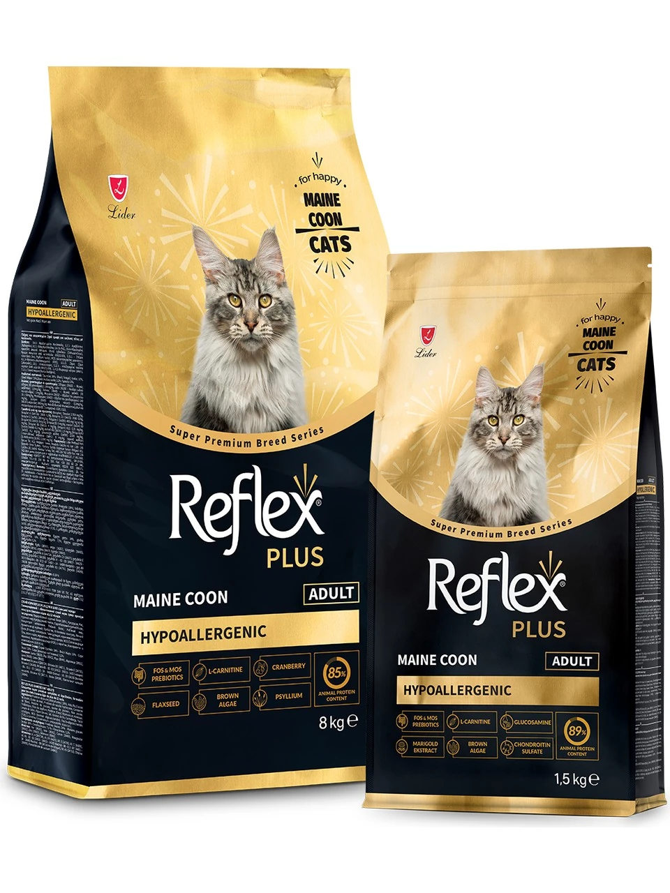 Reflex Plus Hipoalerjenik Maine Coon 1.5 kg Yetişkin Kedi Maması