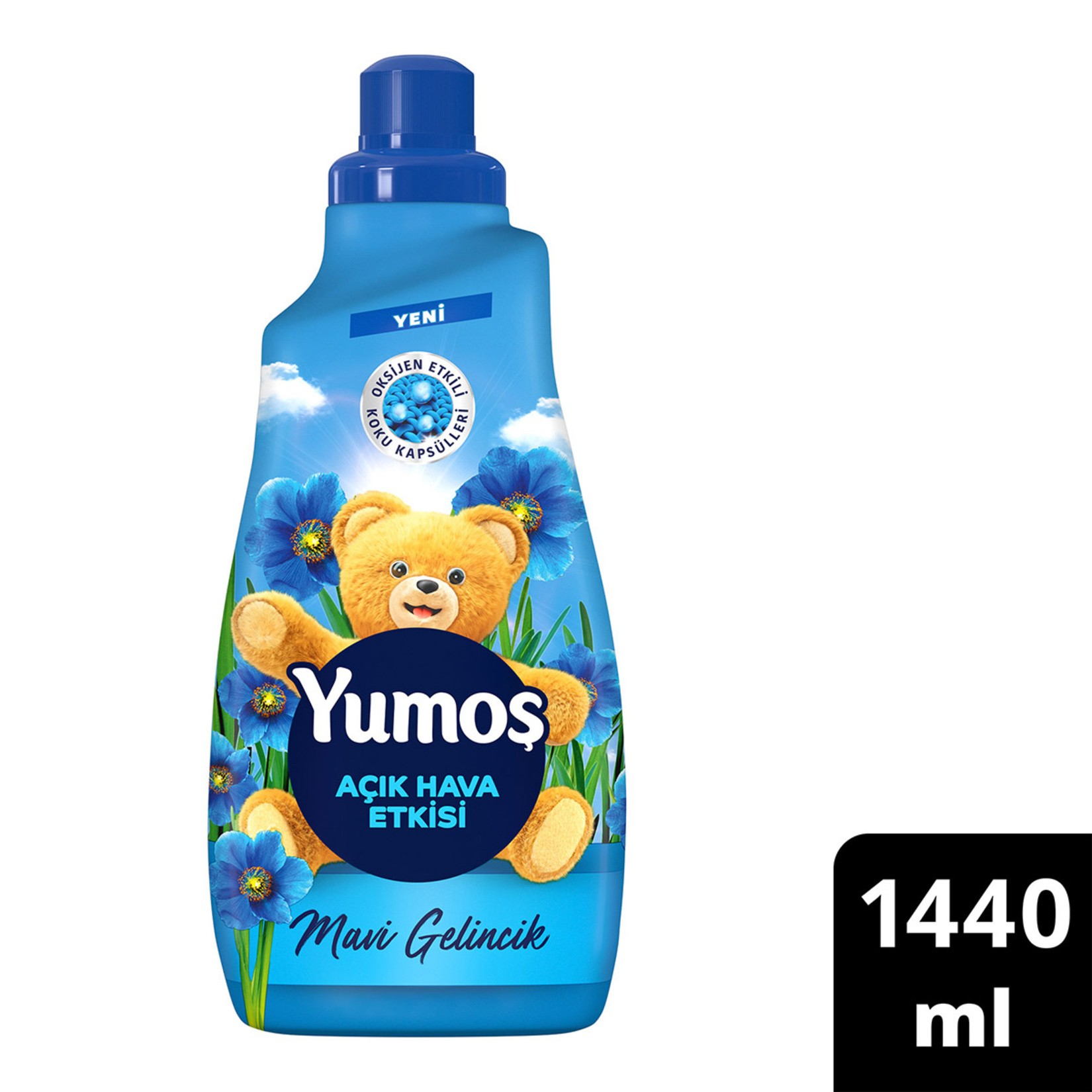 Yumoş Açık Hava Etkisi Mavi Gelincik Konsantre Yumuşatıcı 60 Yıkama 1.44 lt