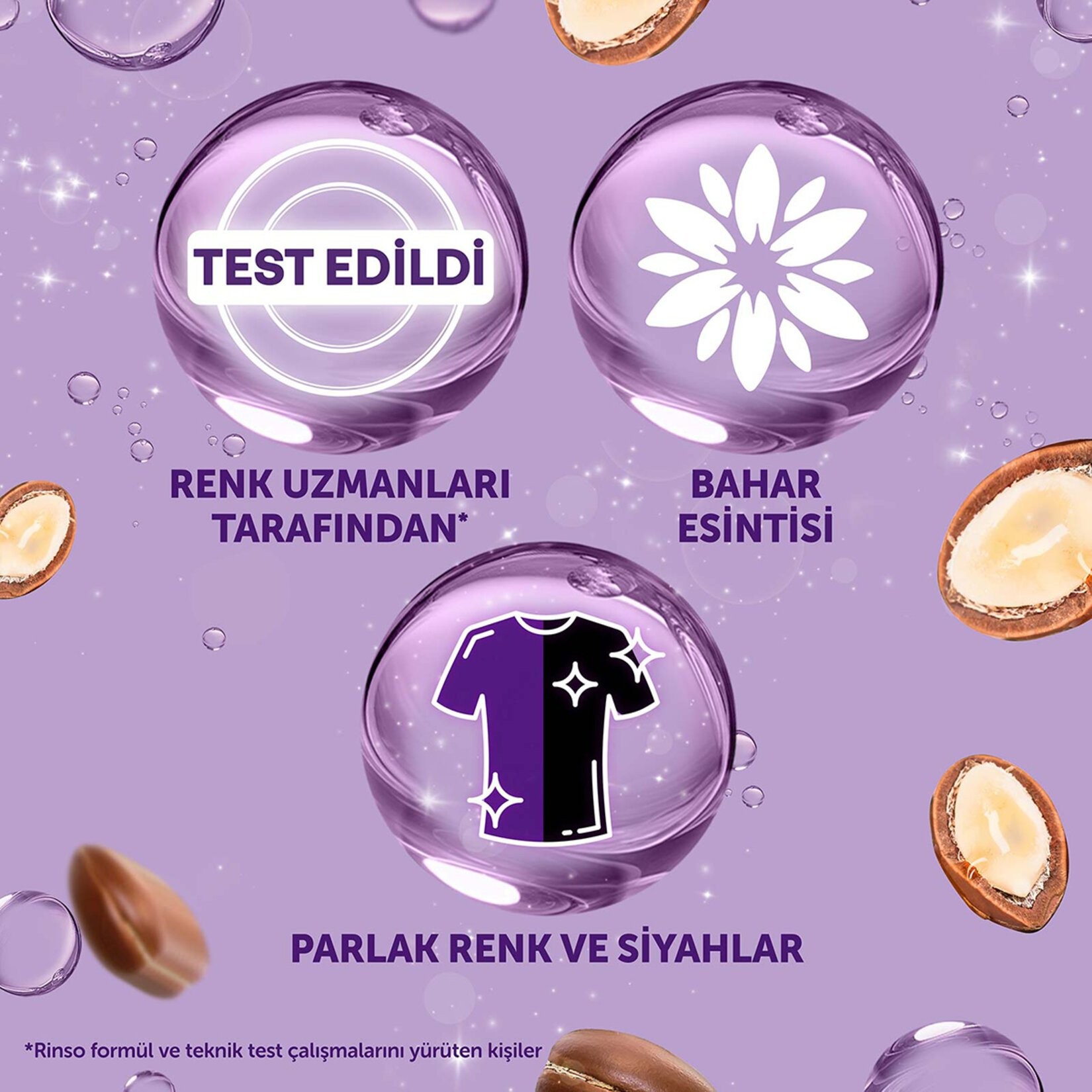 Rinso Argan Özü Renkliler için Sıvı Deterjan 50 Yıkama 3 lt