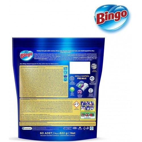 Bingo Akıllı Kapsül Pro Max Bulaşık Makinesi Tableti 40'lı 2 Adet