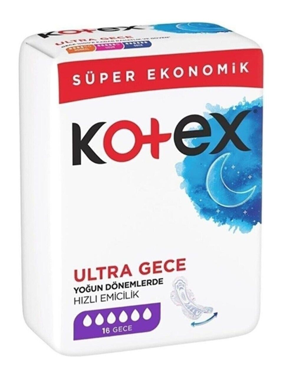 Kotex Ultra Quadro Gece 16'lı Ped