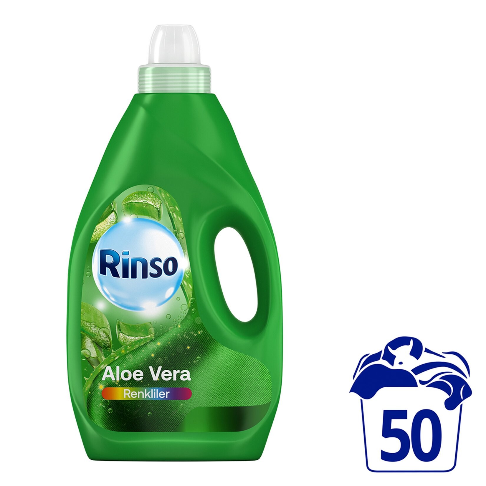 Rinso Aloe Vera Renkliler için Sıvı Deterjan 50 Yıkama 3 lt