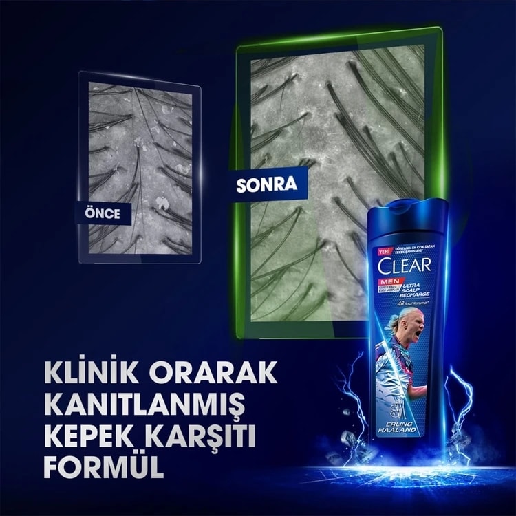 Clear Men Legends Haaland 350 ml Şampuan