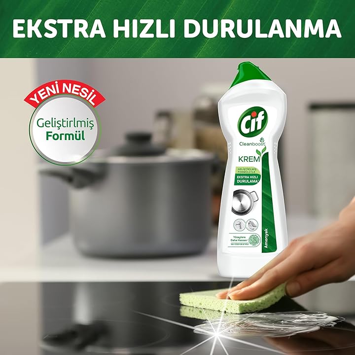 Cif Krem 750 ml Amonyaklı Yüzey Temizleyici
