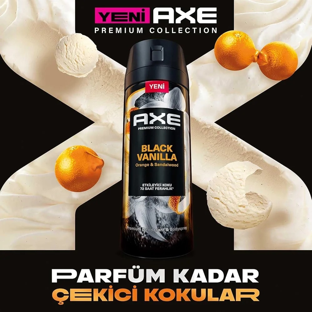 Axe Black Vanilla 150 ml Erkek Sprey Deodorant