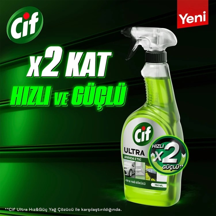 Cif Ultra Anında Etki Degreaser 750 ml