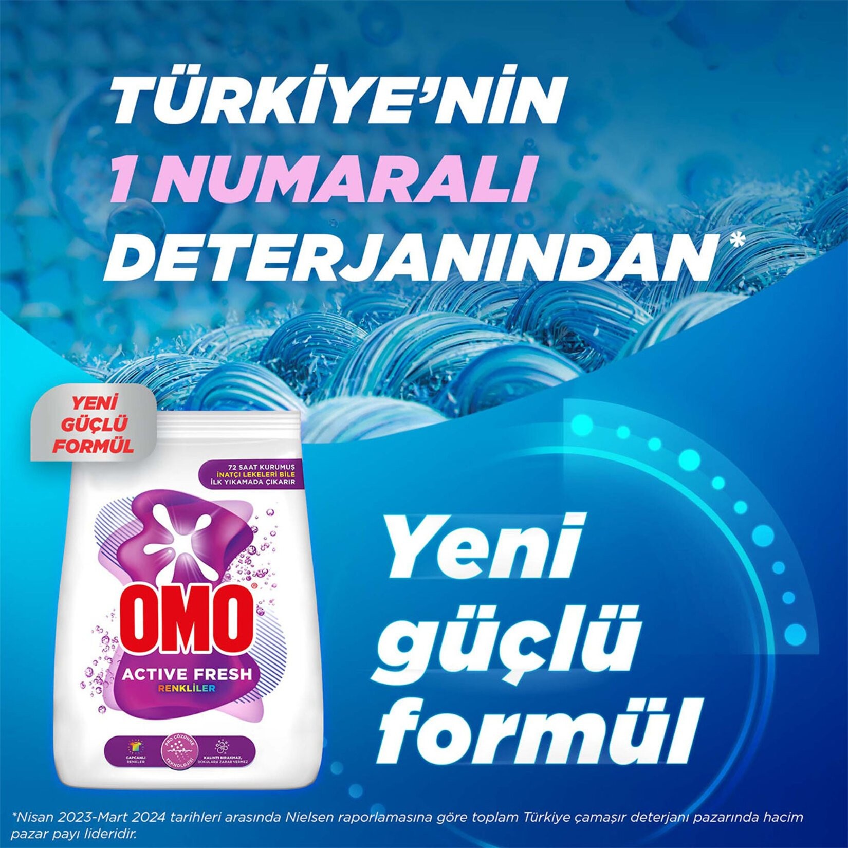 Omo Matik 5,5 kg Active Fresh Renkliler Toz Çamaşır Deterjanı