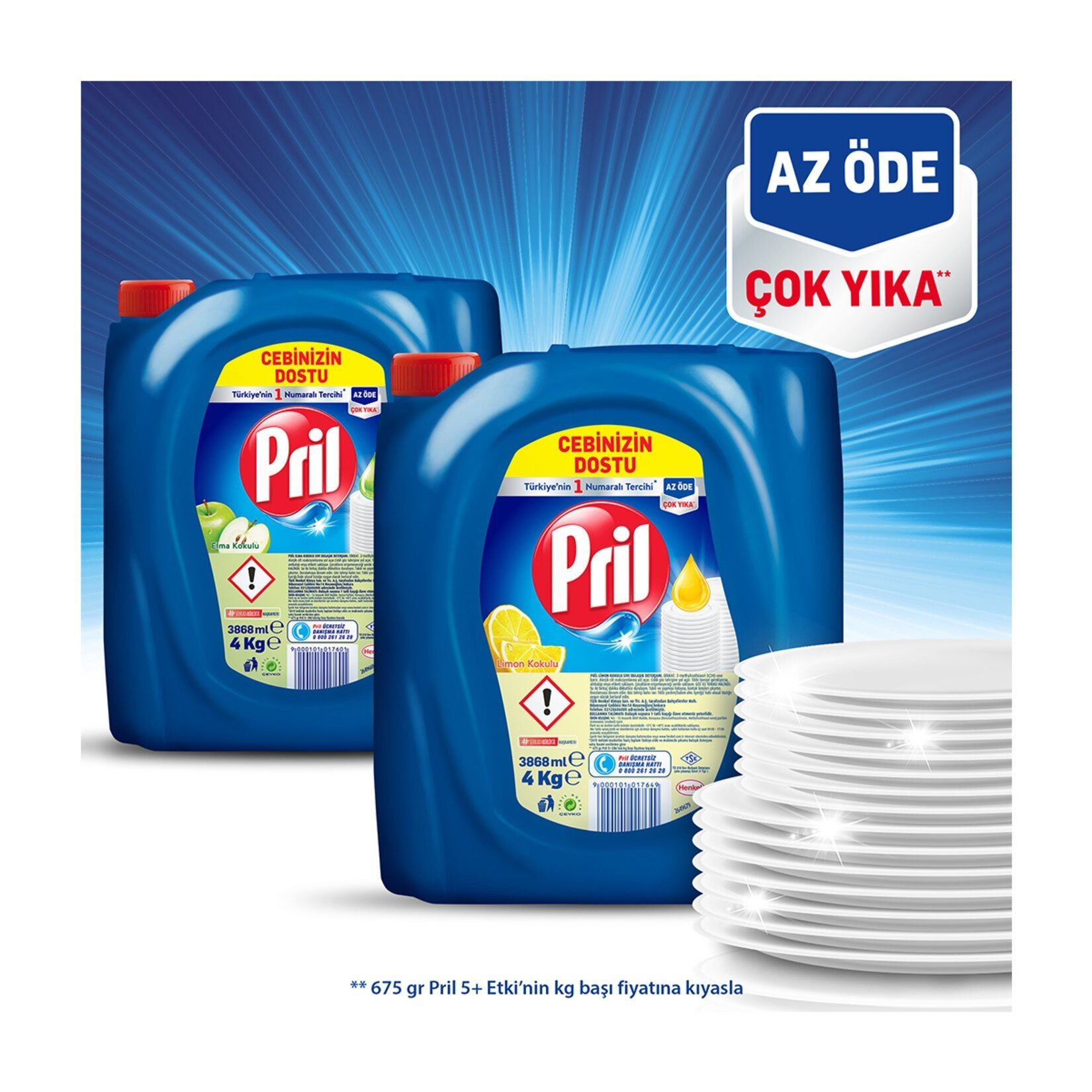 Pril Bulaşık Deterjanı 4 kg Elma