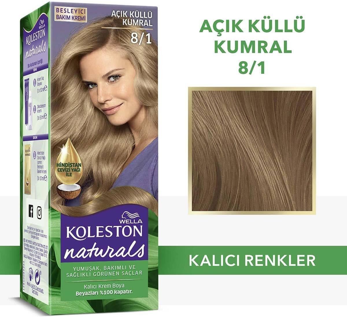 Koleston Naturals 8-1 Açık Küllü Kumral