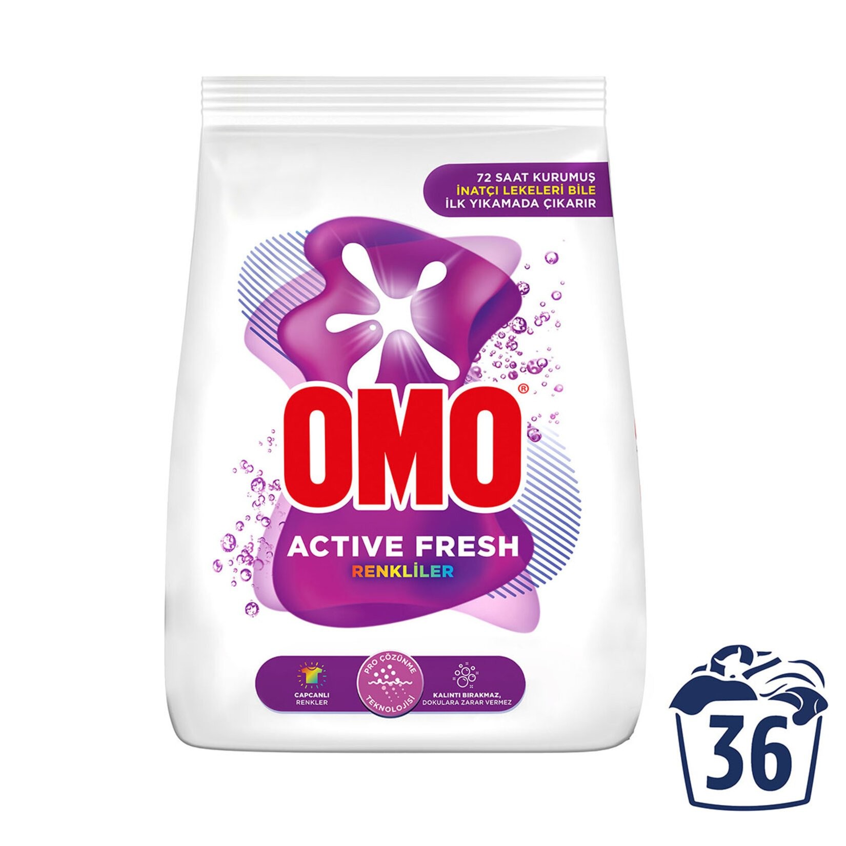 Omo Matik 5,5 kg Active Fresh Renkliler Toz Çamaşır Deterjanı
